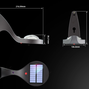 لمبة مدخل قطعتين